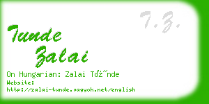 tunde zalai business card